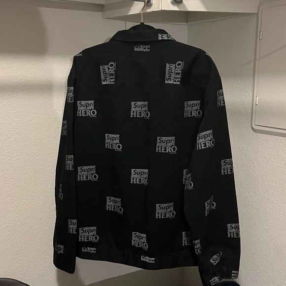 NEW Black Supreme x ANTIHERO Work Jacket - Picture 5 of 6